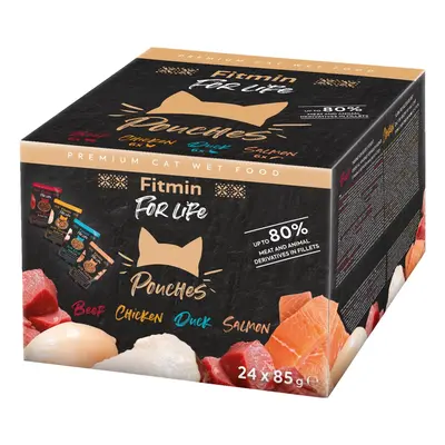 Fitmin For Life multipack kapsiček pro kočky (24×85 g)