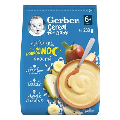 Gerber Cereal Mléčná kaše ovocná Dobrou noc