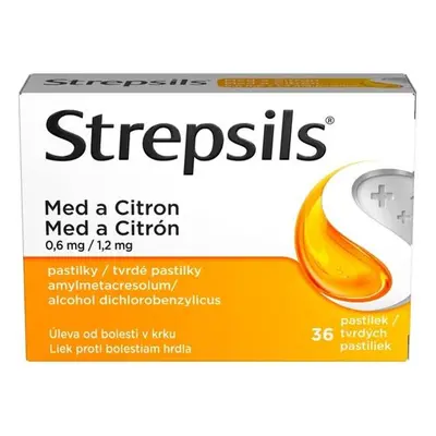 STREPSILS MED A CITRON 0,6MG/1,2MG pastilka 36