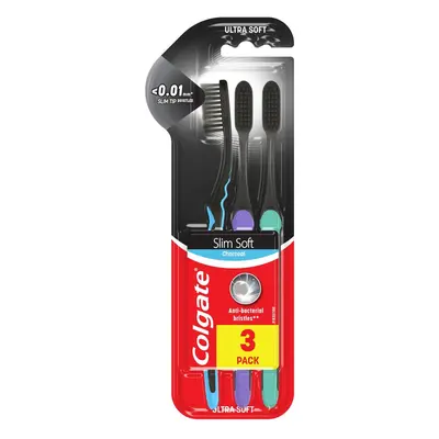 Colgate Slim Soft Charcoal zubní kartáček měkký