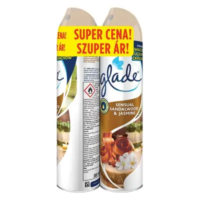 Glade Sensual sandalwood & jasmine aerosol duopack (2×0,3 l)