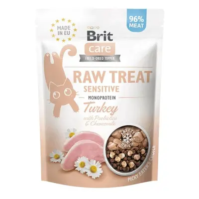 Brit Care Raw Sensitive mrazem sušené pamlsky pro kočky