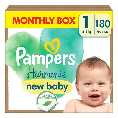 Pampers Harmonie Baby dětské plenky velikost 1 (2–5 kg)