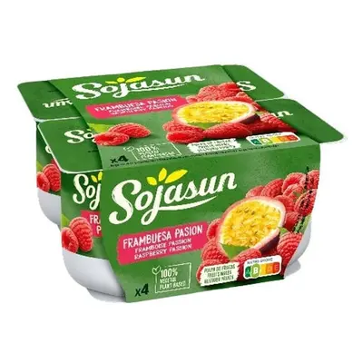 Sojasun Sójový dezert s malinami a marakujou (4×100 g)