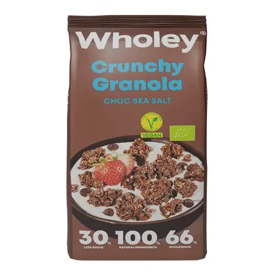 Wholey BIO Křupavá granola s čokoládou a mořskou solí