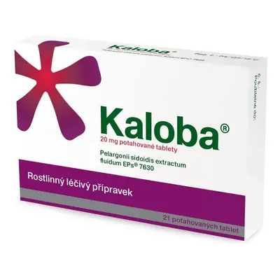 KALOBA 20 MG POTAHOVANÉ TABLETY Potahovaná tableta 21