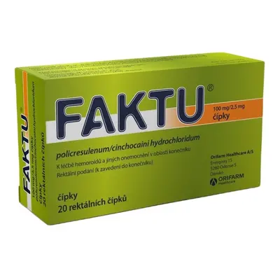 FAKTU 100MG/2,5MG čípek 20