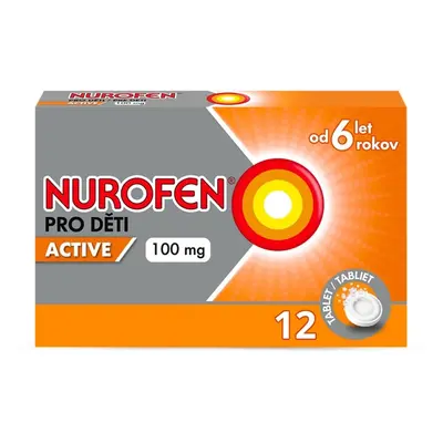 NUROFEN PRO DĚTI ACTIVE 100MG Tableta dispergovatelná v ústech 12