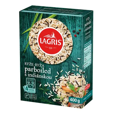 Lagris Rýže parboiled s indiánskou rýží (varné sáčky)