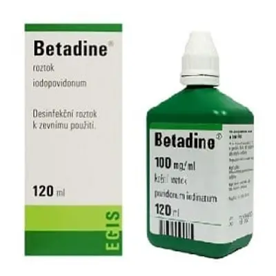 BETADINE 100MG/ML Kožní roztok 120ML