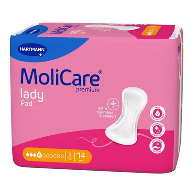 VLOŽKY ABSORPČNÍ MOLICARE LADY 4 KAPKY 841ML,14KS