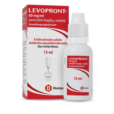 LEVOPRONT 60MG/ML Perorální kapky, roztok 1X15ML