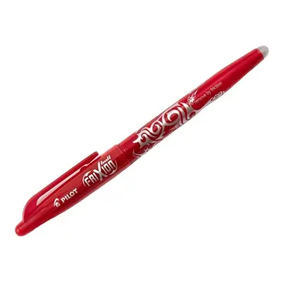 Pilot FriXion Ball M, červený gelový gumovací roller, šířka stopy 0,35 mm, šířka hrotu 0,7 mm