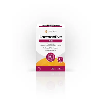 LIVSANE Lactoactive Kids PROBIOTIKA tbl.20