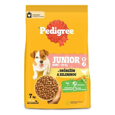 Pedigree Junior granule s drůbežím a zeleninou pro štěňata malých plemen