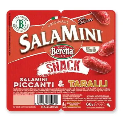 Fratelli Beretta Salamini Snack Piccanti & Taralli