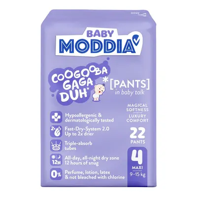 Moddia BABY Plenkové kalhotky 4 Maxi (9–15 kg)