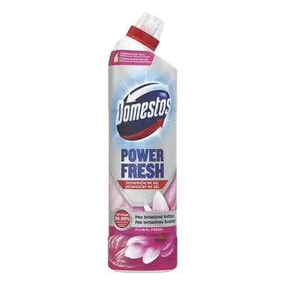 Domestos Power Fresh Floral Tekutý dezinfekční a čistící přípravek na toalety