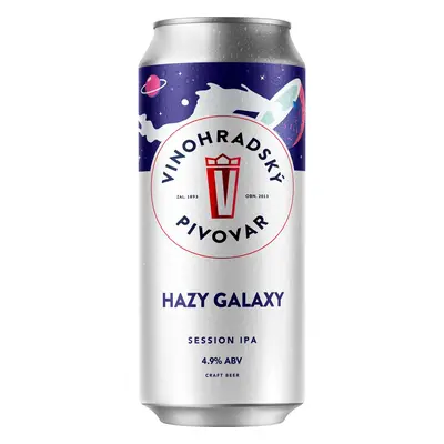 Vinohradský pivovar Hazy Galaxy Session IPA plech