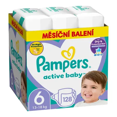 Pampers Active baby jednorázové plenky 6 (13–18 kg)