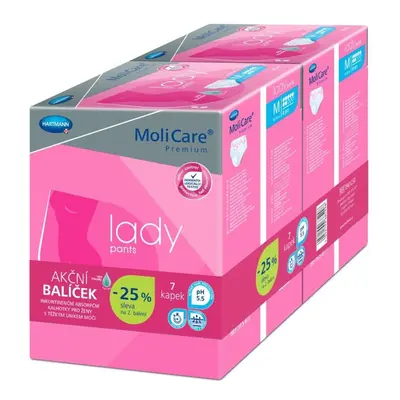 MoliCare Lady Pants 7kap. vel. M Duopack 2x8ks