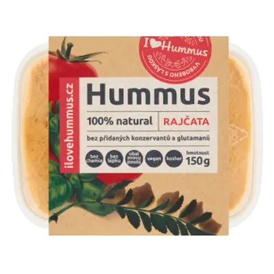 I love Hummus Hummus s rajčaty