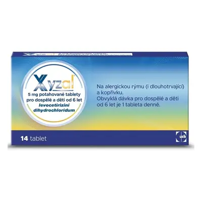 XYZAL 5MG Potahovaná tableta 14