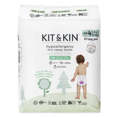 Kit & Kin EKO Plenkové kalhotky velikost 4 (9–15 kg)