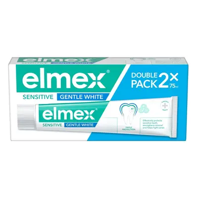 elmex Sensitive Gentle White zubní pasta pro citlivé zuby, 2×75 ml