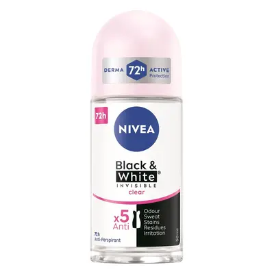 Nivea Invisible black & white clear kuličkový antiperspirant