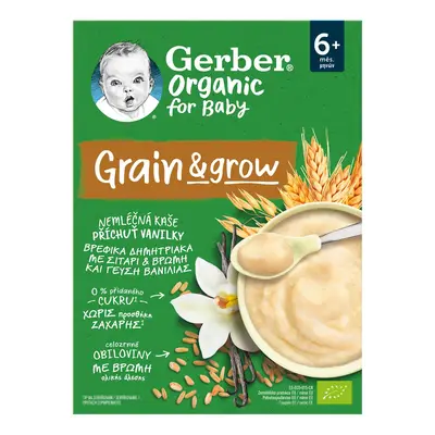 Gerber Organic BIO Nemléčná kaše s příchutí vanilky