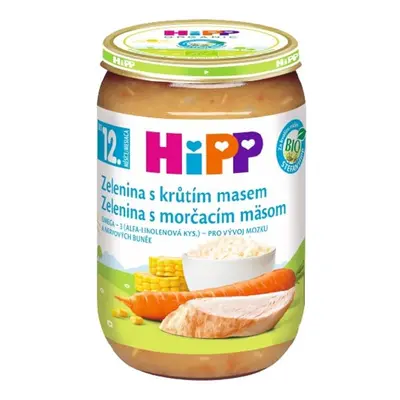 HiPP BIO Zelenina s krůtím masem