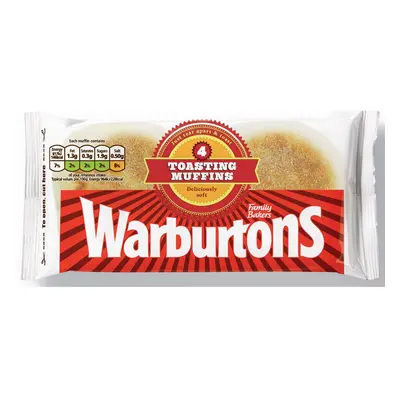 Warburtons Toustové muffiny, 4 ks