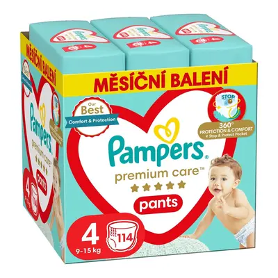 Pampers Pants Premium care plenkové kalhotky 4 (9–15 kg)