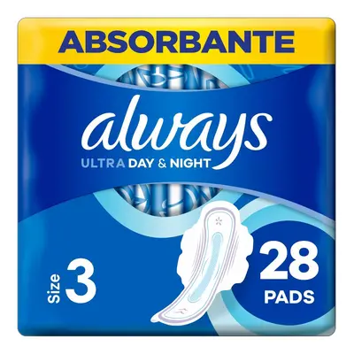 Always Ultra Day & Night Hygienické vložky s křidélky