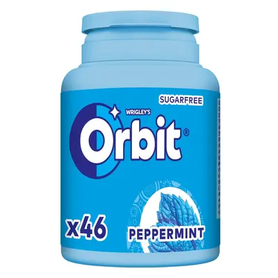 Wrigley's Orbit Žvýkačky bez cukru s peppermintovou příchutí dóza