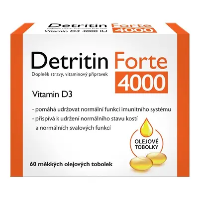 Detritin Forte Vitamin D3 4000 IU 60 měk.tobolek