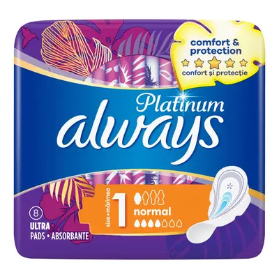 Always Platinum Normal Hygienické vložky s křidélky