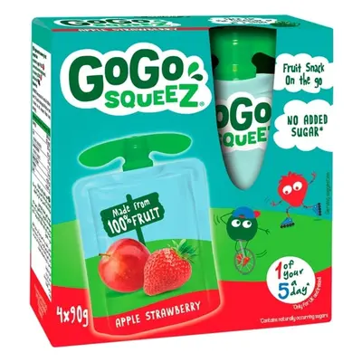 GoGo Squeez Kapsička jablko a jahoda (4×90 g)