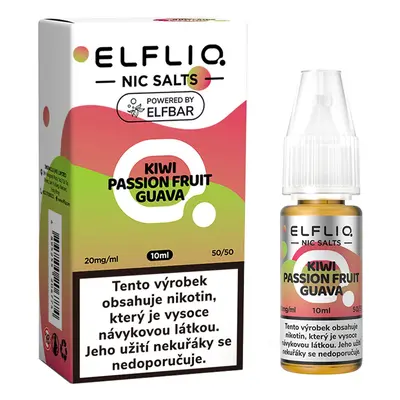 EFLIQ E-liquid Elf Bar kiwi, passion fruit a guava 20 mg