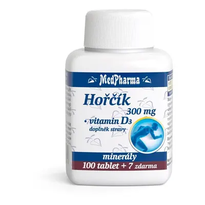 MedPharma Hořčík 300mg+vit.D3 tbl.107