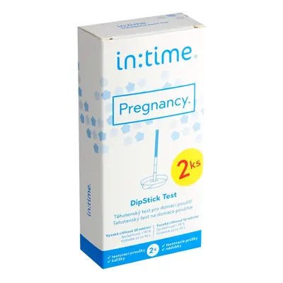 Intime Pregnancy hCG DipStick těhotenský test pro domácí použití s kalíšky