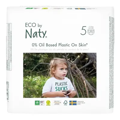 Eco by Naty BIO Jednorázové dětské plenky junior (velikost 5) 11–25 kg