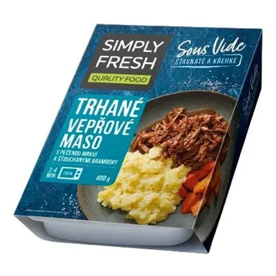 Simply Fresh Trhané vepřové maso s pečenou mrkví a šťouchanými brambory