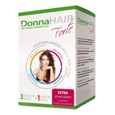 DonnaHAIR FORTE 4měsíční kúra tob.90+30 zdarma