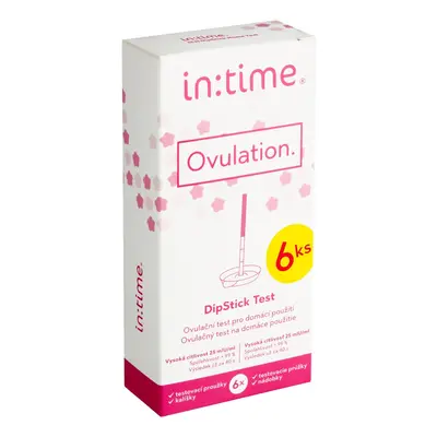 Intime Ovulation hLH dipStick ovulační test pro domácí použití s kalíšky