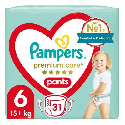 Pampers Pants Premium care plenkové kalhotky 6 (15+ kg)