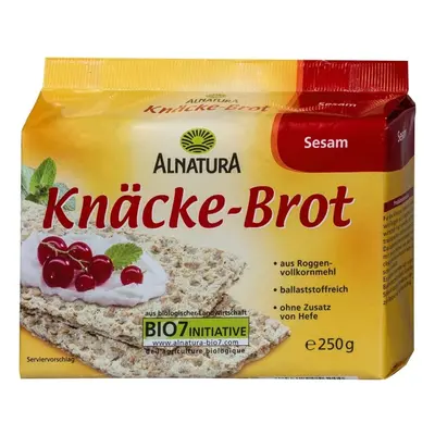 Alnatura BIO Knäckebrot z celozrnné žitné mouky se sezamem