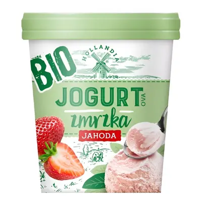 Hollandia BIO Jogurtová zmrzka jahoda