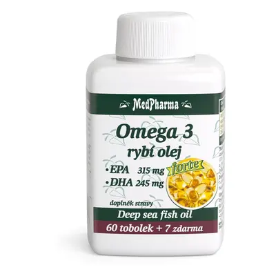 MedPharma Omega 3 rybí olej Forte tob.67